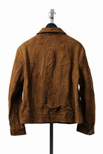 画像をギャラリービューアに読み込む, Professor.E SUEDE TRUCKER JACKET (BROWN)