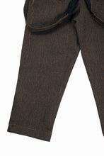 画像をギャラリービューアに読み込む, A TENTATIVE ATELIER exclusive George II  PAINTER`S CROSS WOOLEN BAND PANTS (MILYTARY GREEN)