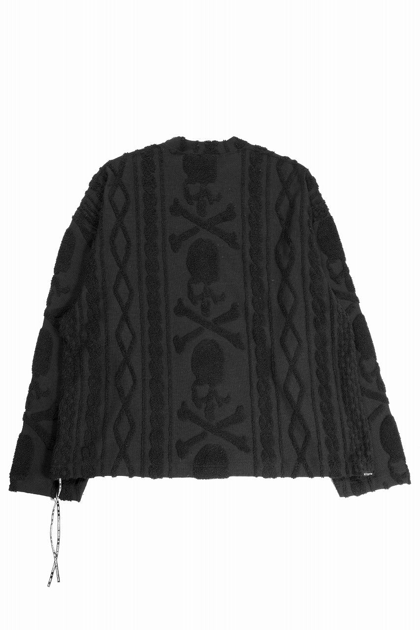 Load image into Gallery viewer, MASTERMIND WORLD OG ARAN SWEAT SHIRT (BLACK)