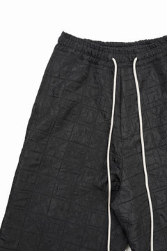 画像をギャラリービューアに読み込む, A.F ARTEFACT WIDE SHORTS / DECORATIVE LATTICE PATTERN (BLACK)