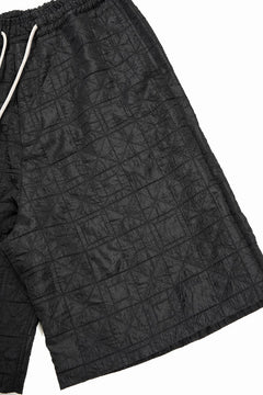画像をギャラリービューアに読み込む, A.F ARTEFACT WIDE SHORTS / DECORATIVE LATTICE PATTERN (BLACK)