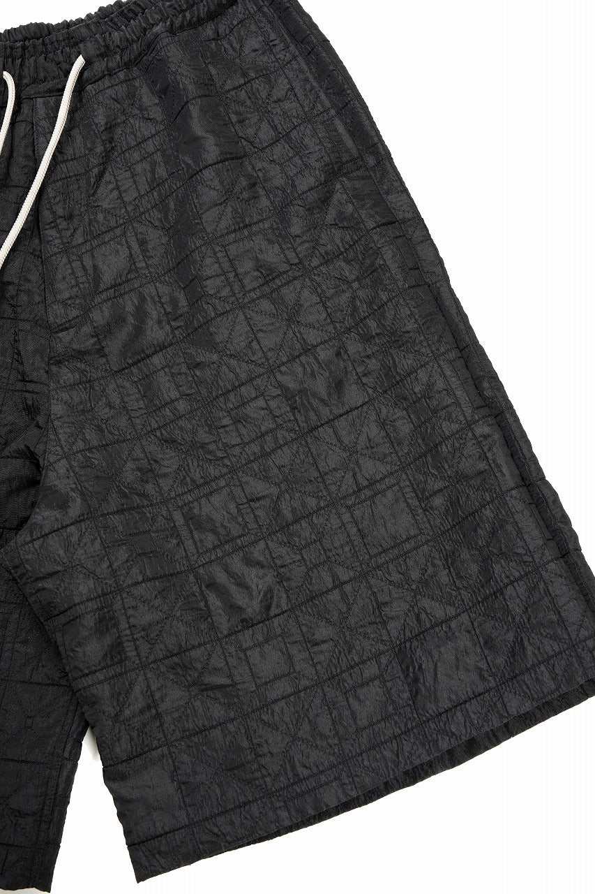 画像をギャラリービューアに読み込む, A.F ARTEFACT WIDE SHORTS / DECORATIVE LATTICE PATTERN (BLACK)