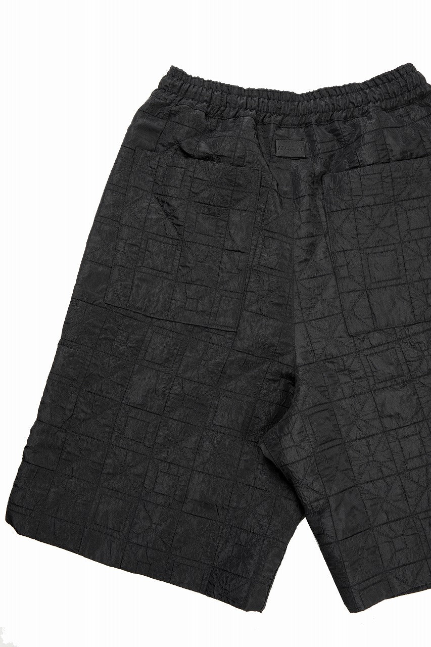 画像をギャラリービューアに読み込む, A.F ARTEFACT WIDE SHORTS / DECORATIVE LATTICE PATTERN (BLACK)