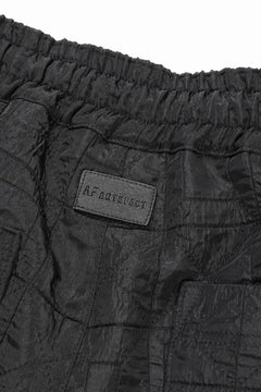 画像をギャラリービューアに読み込む, A.F ARTEFACT WIDE SHORTS / DECORATIVE LATTICE PATTERN (BLACK)
