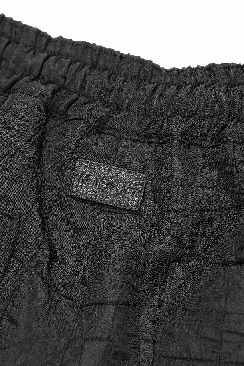 画像をギャラリービューアに読み込む, A.F ARTEFACT WIDE SHORTS / DECORATIVE LATTICE PATTERN (BLACK)