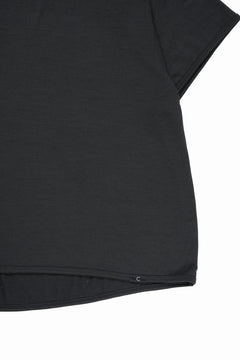 画像をギャラリービューアに読み込む, CAPERTICA SKIPPER POLO / SUPER 140s WASHABLE WOOL DC JERSEY (DARKNESS)