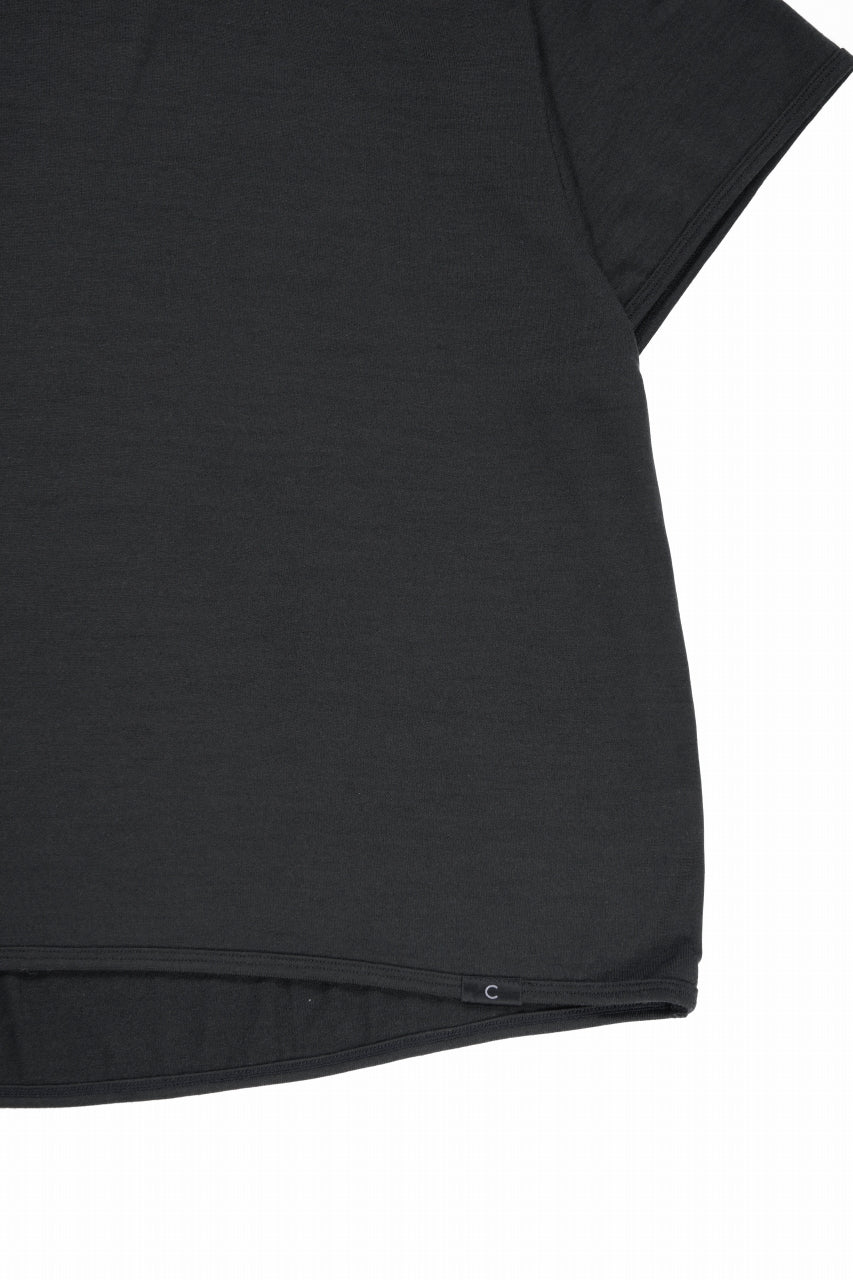 画像をギャラリービューアに読み込む, CAPERTICA SKIPPER POLO / SUPER 140s WASHABLE WOOL DC JERSEY (DARKNESS)
