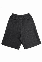 画像をギャラリービューアに読み込む, A.F ARTEFACT WIDE SHORTS / DECORATIVE LATTICE PATTERN (BLACK)