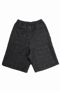 画像をギャラリービューアに読み込む, A.F ARTEFACT WIDE SHORTS / DECORATIVE LATTICE PATTERN (BLACK)