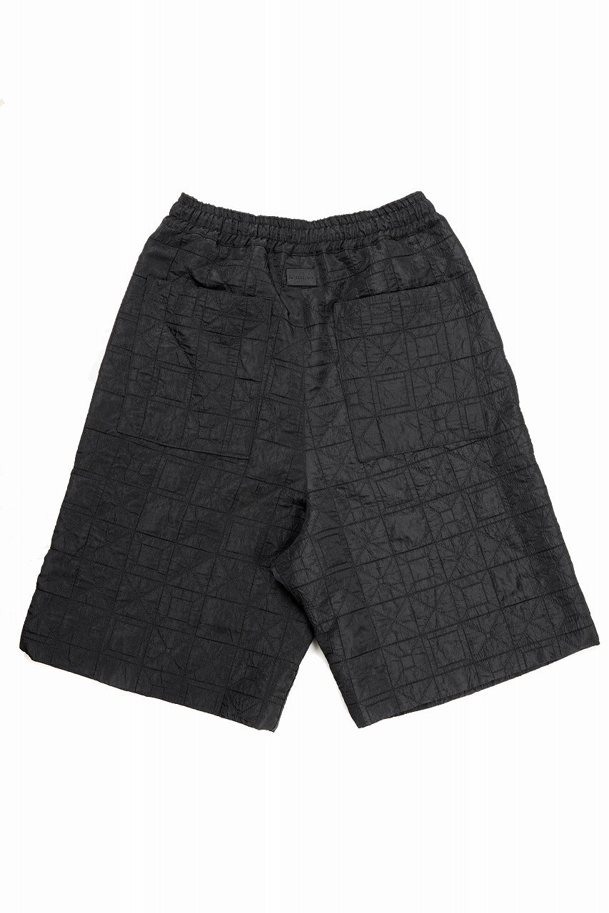 画像をギャラリービューアに読み込む, A.F ARTEFACT WIDE SHORTS / DECORATIVE LATTICE PATTERN (BLACK)
