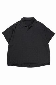 画像をギャラリービューアに読み込む, CAPERTICA SKIPPER POLO / SUPER 140s WASHABLE WOOL DC JERSEY (DARKNESS)
