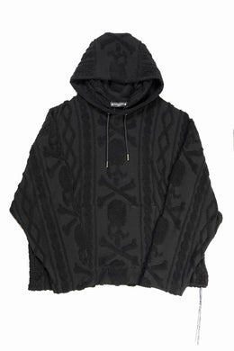 MASTERMIND WORLD OG ARAN HOODIE (BLACK)