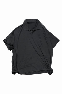 画像をギャラリービューアに読み込む, CAPERTICA SKIPPER POLO / SUPER 140s WASHABLE WOOL DC JERSEY (DARKNESS)