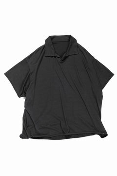 画像をギャラリービューアに読み込む, CAPERTICA SKIPPER POLO / SUPER 140s WASHABLE WOOL DC JERSEY (DARKNESS)