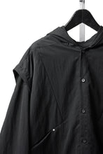Load image into Gallery viewer, A.F ARTEFACT LAYERED HOODIE SHIRTS / SILKY NYLON (BLACK)