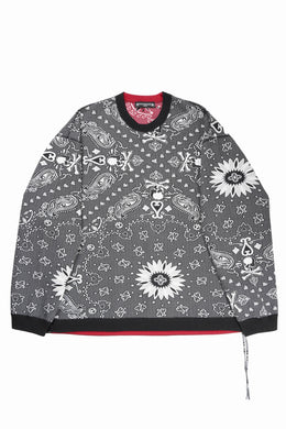 MASTERMIND WORLD REVERSIBLE LS TEE (BLACK x RED)