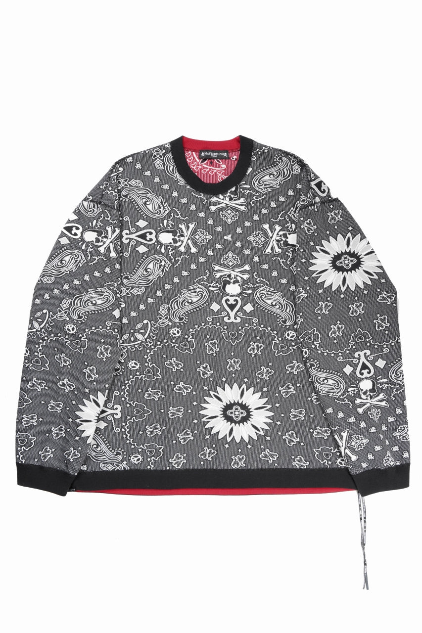 MASTERMIND WORLD REVERSIBLE LS TEE (BLACK x RED)