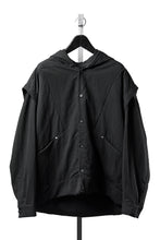 Load image into Gallery viewer, A.F ARTEFACT LAYERED HOODIE SHIRTS / SILKY NYLON (BLACK)
