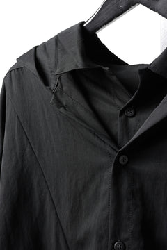 Load image into Gallery viewer, A.F ARTEFACT LAYERED HOODIE SHIRTS / SILKY NYLON (BLACK)