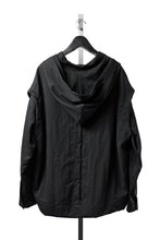 Load image into Gallery viewer, A.F ARTEFACT LAYERED HOODIE SHIRTS / SILKY NYLON (BLACK)