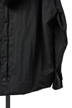 Load image into Gallery viewer, A.F ARTEFACT LAYERED HOODIE SHIRTS / SILKY NYLON (BLACK)