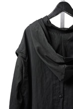 Load image into Gallery viewer, A.F ARTEFACT LAYERED HOODIE SHIRTS / SILKY NYLON (BLACK)