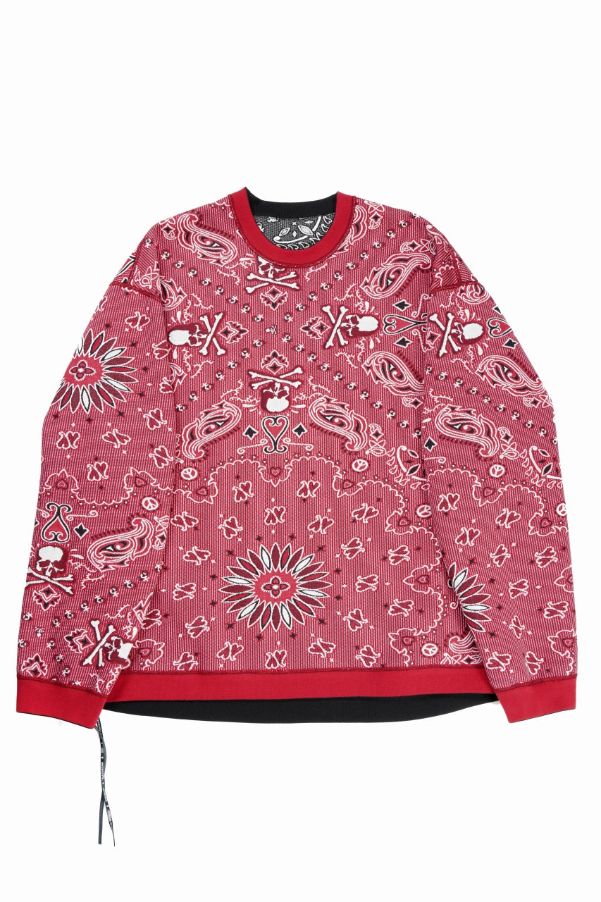 MASTERMIND WORLD REVERSIBLE LS TEE (BLACK x RED)
