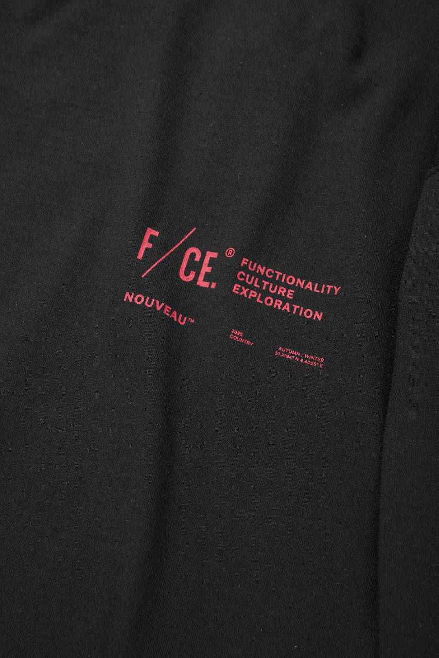 F/CE. RE LOGO LONG SLEEVE T (BLACK)