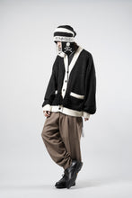 Load image into Gallery viewer, mastermind JAPAN CASHMERE TWEED CARDIGAN (BLACK)