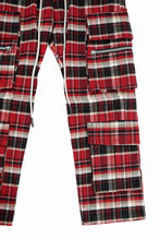 画像をギャラリービューアに読み込む, 【SAMPLE SALE】A.F ARTEFACT EASY WAIST CARGO POCKET PANTS (RED CHECK)