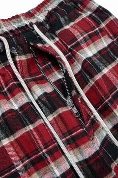 画像をギャラリービューアに読み込む, 【SAMPLE SALE】A.F ARTEFACT EASY WAIST CARGO POCKET PANTS (RED CHECK)