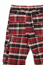 画像をギャラリービューアに読み込む, 【SAMPLE SALE】A.F ARTEFACT EASY WAIST CARGO POCKET PANTS (RED CHECK)