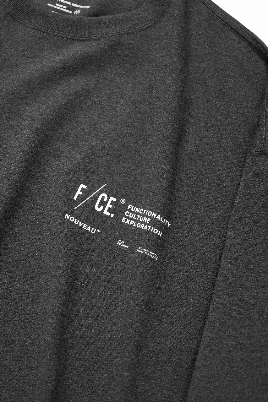 画像をギャラリービューアに読み込む, F/CE. RE LOGO LONG SLEEVE T (CHARCOAL)