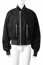 画像をギャラリービューアに読み込む, A.F ARTEFACT MA-1 JACKET / SYNTHETIC LEATHER + VELOUR (BLACK)
