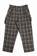 画像をギャラリービューアに読み込む, A TENTATIVE ATELIER George II PAINTER&#39;S CROSS CHECK BAND PANTS (BROWN BLACK CHECK)