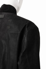 画像をギャラリービューアに読み込む, A.F ARTEFACT MA-1 JACKET / SYNTHETIC LEATHER + VELOUR (BLACK)