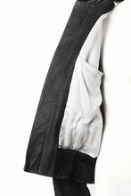 画像をギャラリービューアに読み込む, A.F ARTEFACT MA-1 JACKET / SYNTHETIC LEATHER + VELOUR (BLACK)