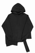 画像をギャラリービューアに読み込む, 【SAMPLE SALE】A.F ARTEFACT ASYMMETRY LOOP HEM SWEAT HOODIE (BLACK)