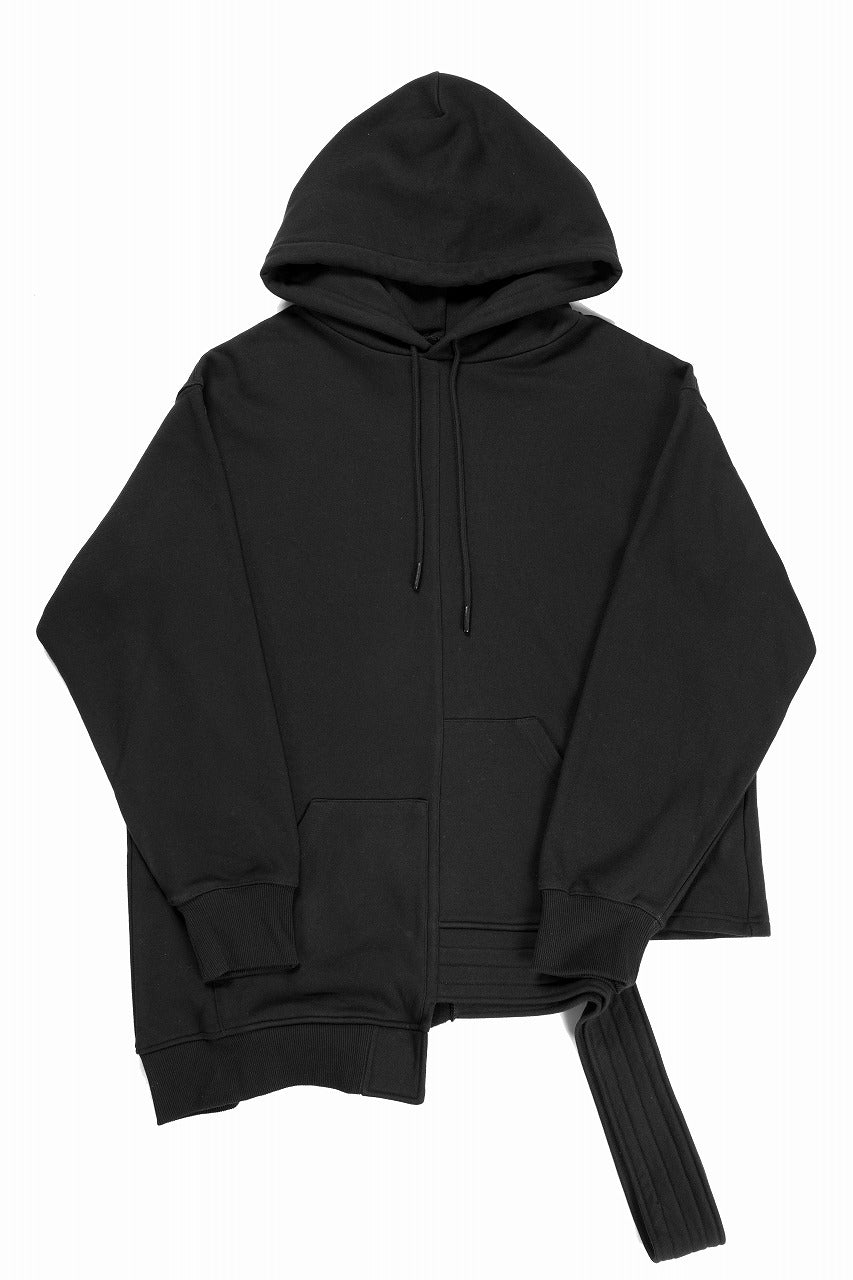 画像をギャラリービューアに読み込む, 【SAMPLE SALE】A.F ARTEFACT ASYMMETRY LOOP HEM SWEAT HOODIE (BLACK)
