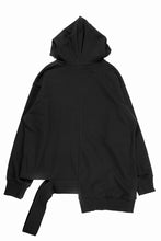 画像をギャラリービューアに読み込む, 【SAMPLE SALE】A.F ARTEFACT ASYMMETRY LOOP HEM SWEAT HOODIE (BLACK)