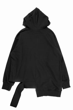 画像をギャラリービューアに読み込む, 【SAMPLE SALE】A.F ARTEFACT ASYMMETRY LOOP HEM SWEAT HOODIE (BLACK)