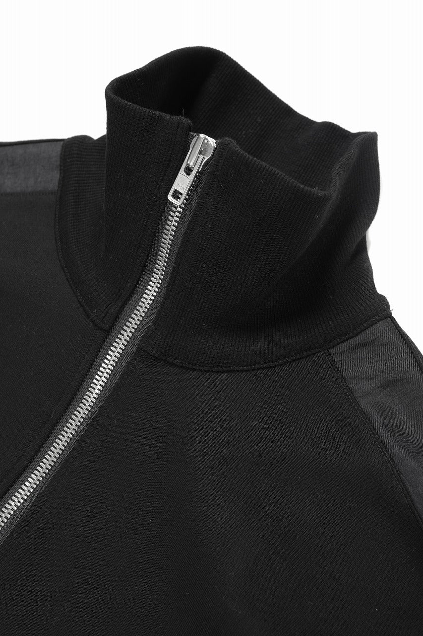 Load image into Gallery viewer, 【SAMPLE SALE】A.F ARTEFACT TRACKER JACKET / MEDIUM JERSEY &amp; NYLON (BLACK)