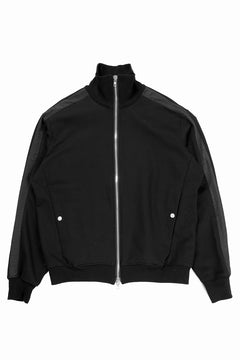 Load image into Gallery viewer, 【SAMPLE SALE】A.F ARTEFACT TRACKER JACKET / MEDIUM JERSEY &amp; NYLON (BLACK)