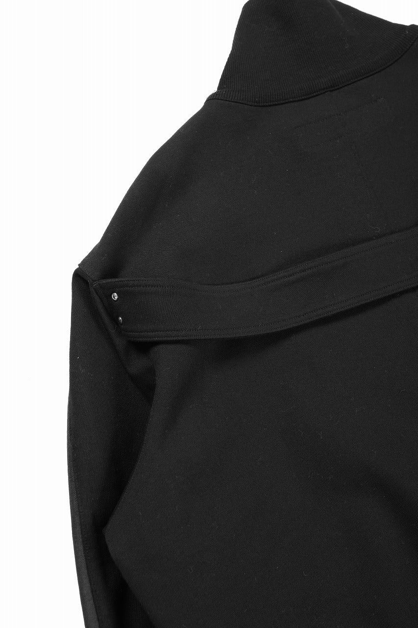 Load image into Gallery viewer, 【SAMPLE SALE】A.F ARTEFACT TRACKER JACKET / MEDIUM JERSEY &amp; NYLON (BLACK)