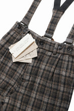 画像をギャラリービューアに読み込む, A TENTATIVE ATELIER George II PAINTER&#39;S CROSS CHECK BAND PANTS (BROWN BLACK CHECK)