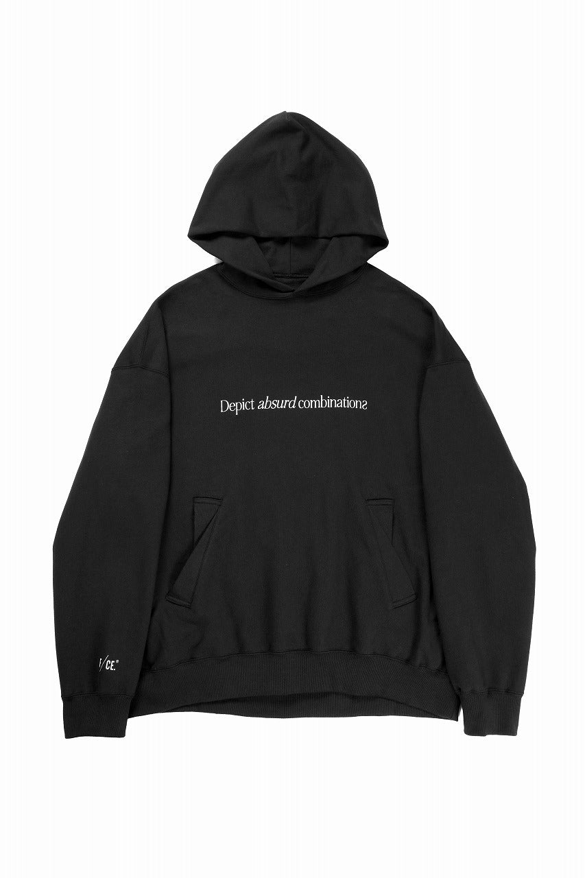 F/CE. HOODY TYPE-A / HIDDEN IDENTITY BY M.ENOMOTO (BLACK)