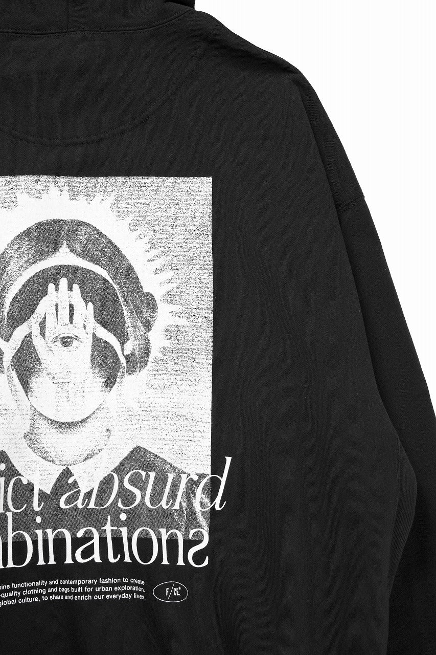 F/CE. HOODY TYPE-A / HIDDEN IDENTITY BY M.ENOMOTO (BLACK)