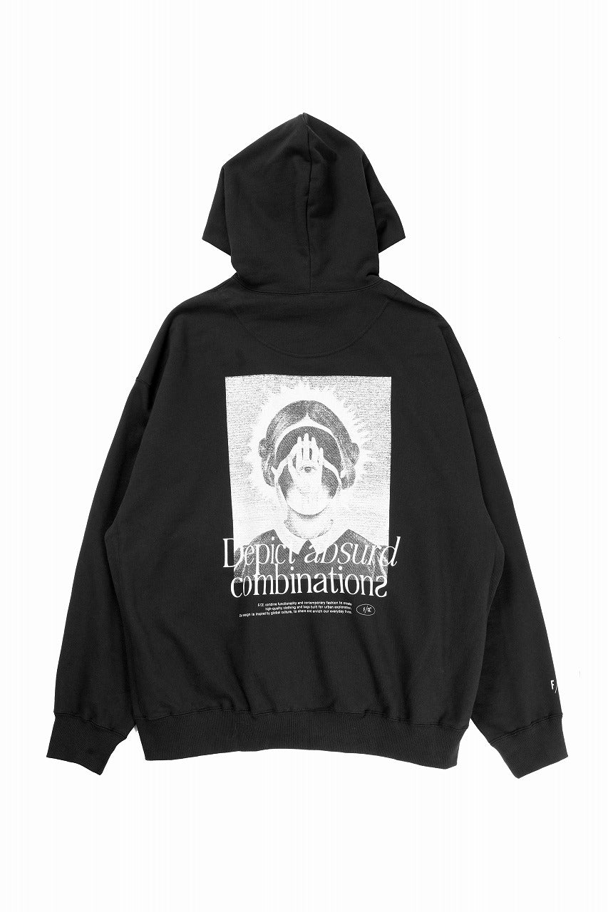F/CE. HOODY TYPE-A / HIDDEN IDENTITY BY M.ENOMOTO (BLACK)