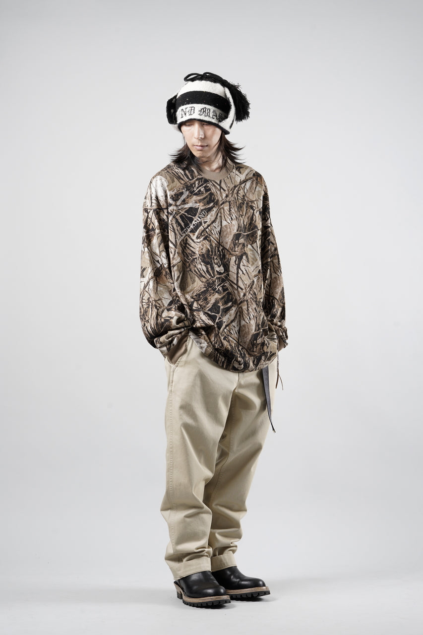 Load image into Gallery viewer, MASTERMIND WORLD OG FOREST CAMO LS TEE (SEPIA FOREST CAMO)
