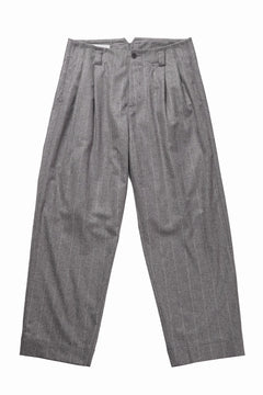 画像をギャラリービューアに読み込む, Hannibal. Wide Pleated Trousers / Homer 222. (GREY MARBLE)